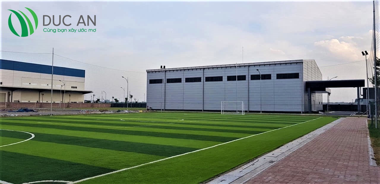 Dự án sân bóng đá cỏ nhân tạo tại công ty TNHH Autonics VNM – Hà Nam