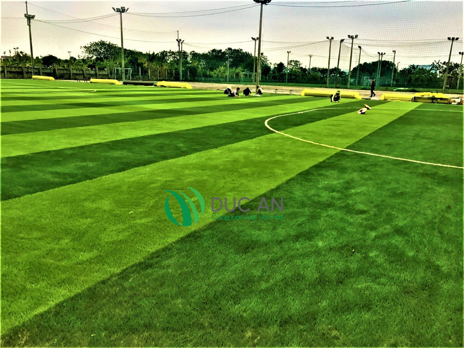 Dự án thay thế cỏ nhân tạo sân bóng ven đê 2 – Long Biên, Hà Nội