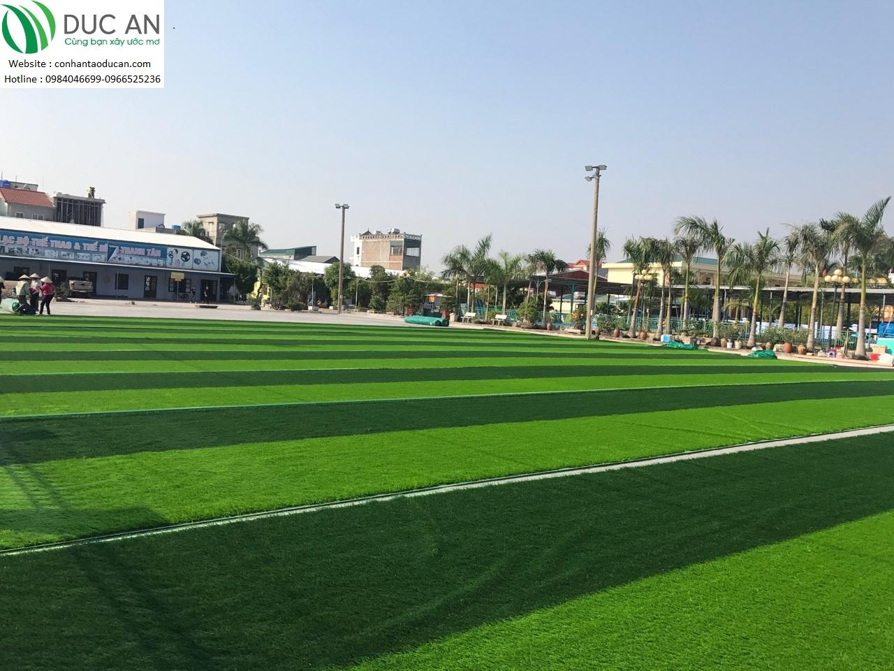 Thi công sân bóng đá cỏ nhân tạo tại Kiến Xương, Thái Bình