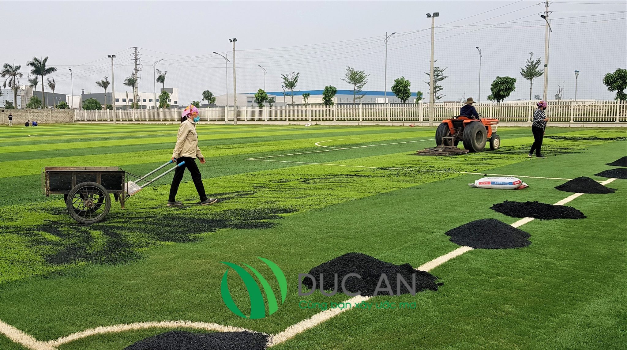 Dự án sân bóng đá cỏ nhân tạo tại công ty TNHH Autonics VNM – Hà Nam