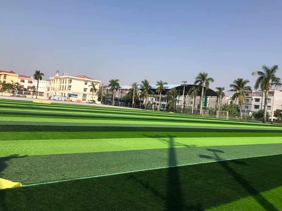 Thay thế cỏ nhân tạo cho cụm sân bóng đá Đằng Lâm